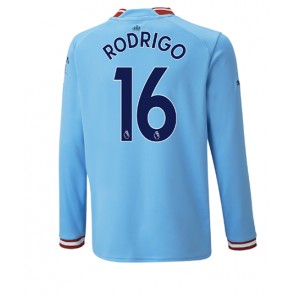 Manchester City Rodri Hernandez #16 Hemmatröja 2022-23 Långa ärmar